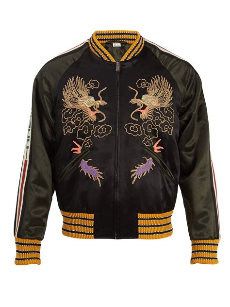 gucci dragon bomber|gucci bomber jacket for men.